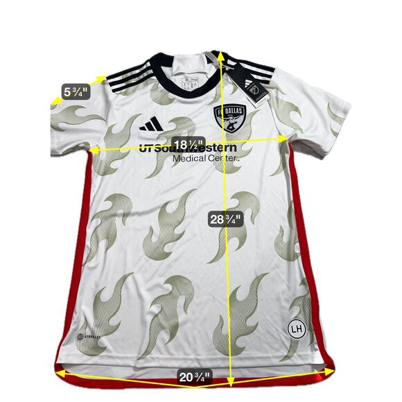 Adidas MLS FC Dallas Away 23 Soccer Football Jersey Women’s Medium IJ5457 NEW - Picture 7 of 9